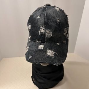 new rip jean cap, blue jean